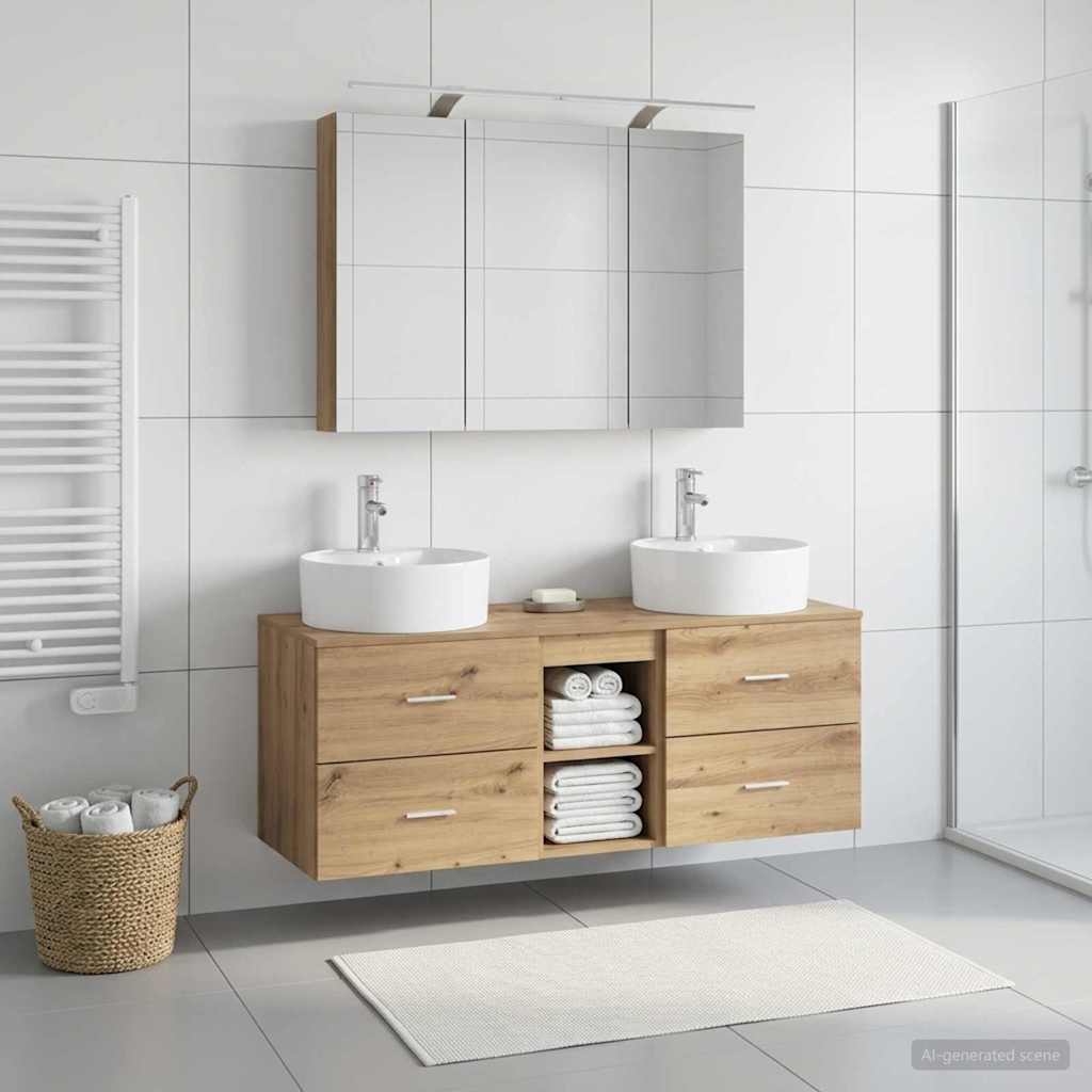 Bathroom Furniture Set 4 Pcs
