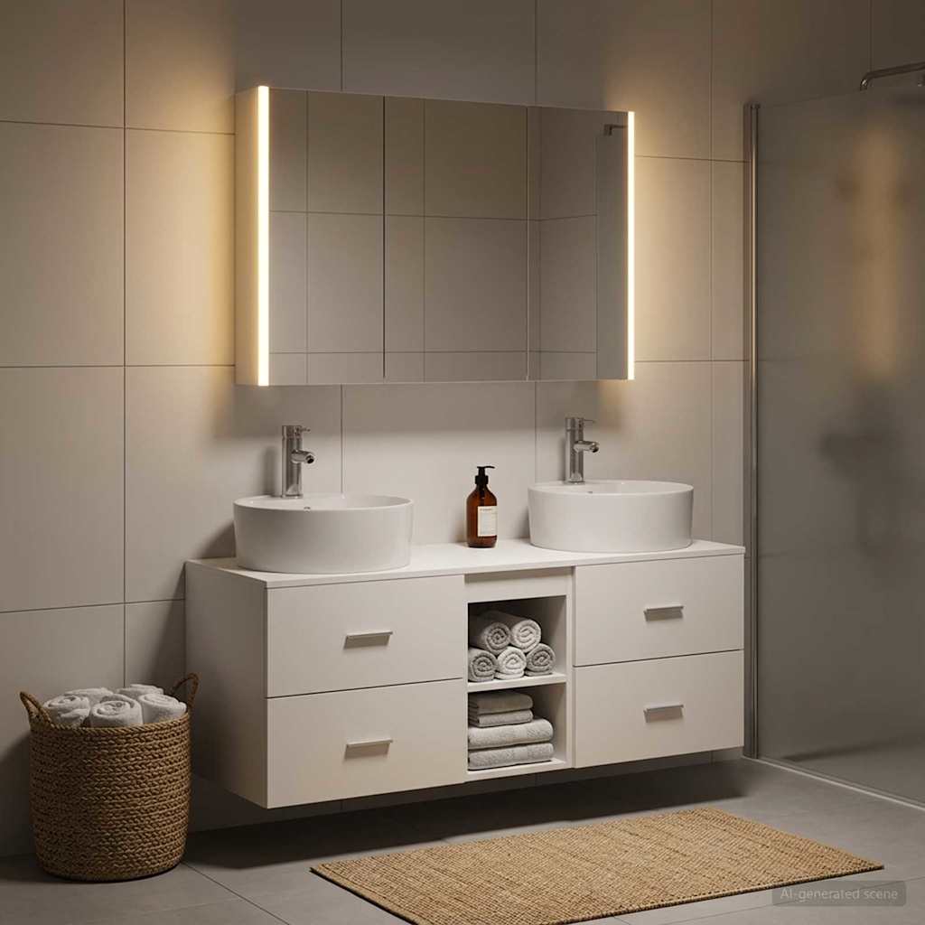 Bathroom Furniture Set 4 Pcs