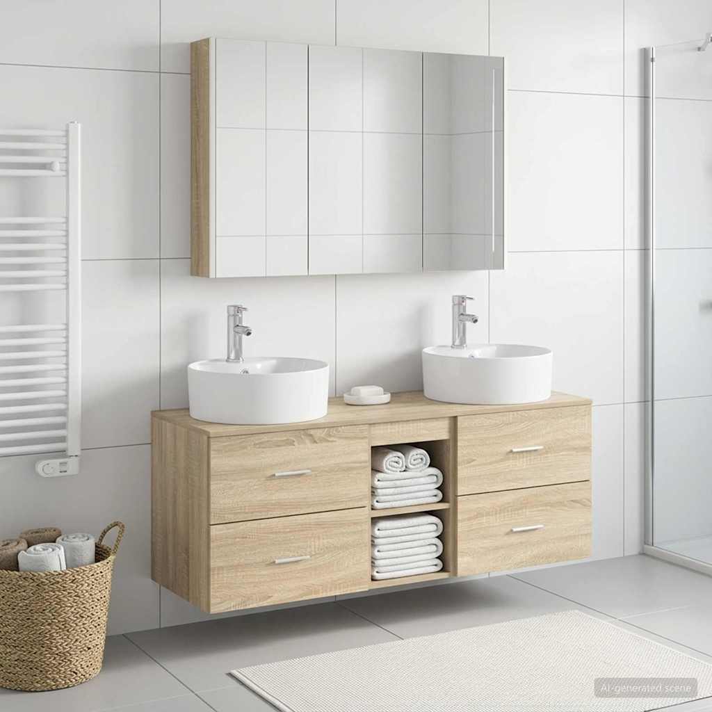 Bathroom Furniture Set 4 Pcs