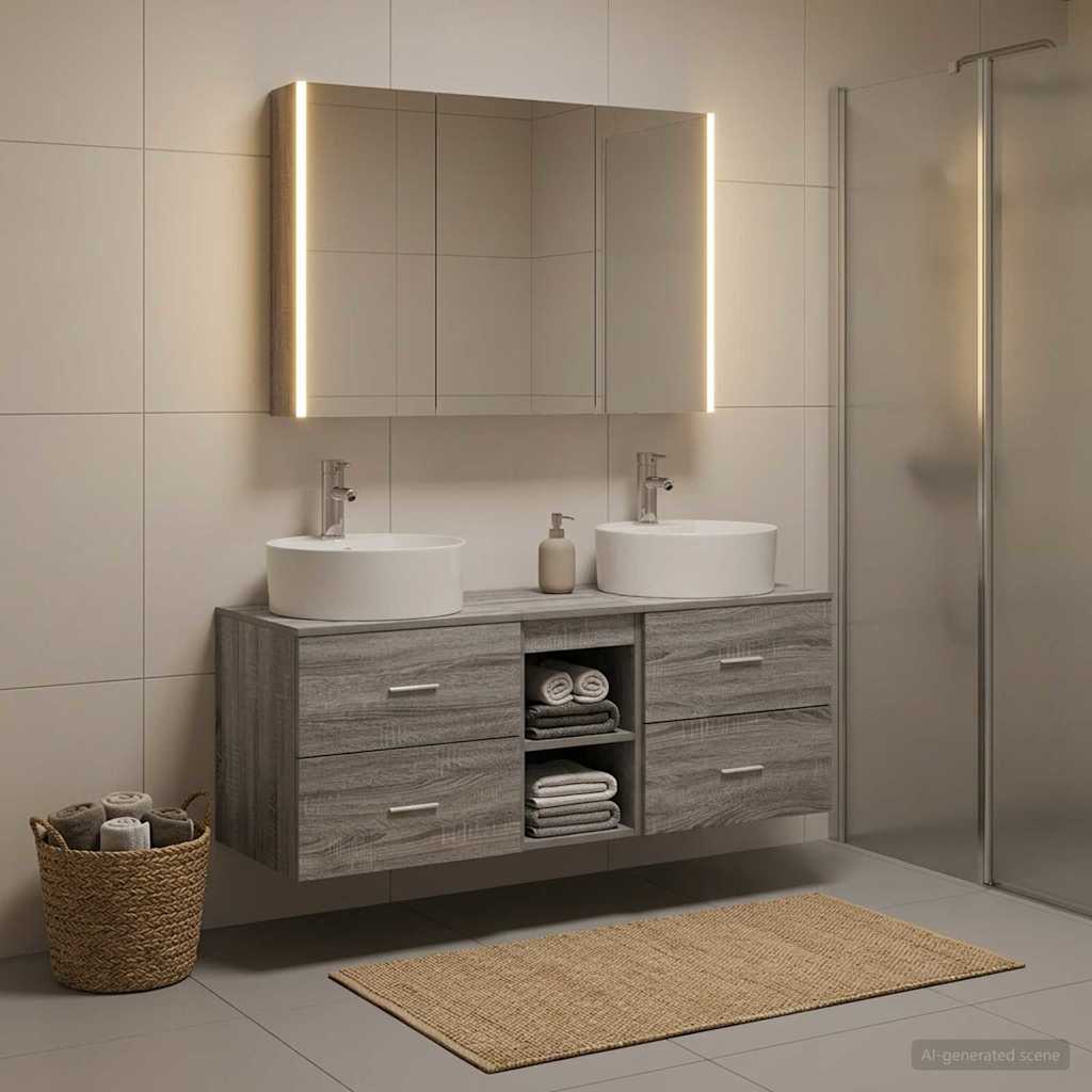 Bathroom Furniture Set 4 Pcs