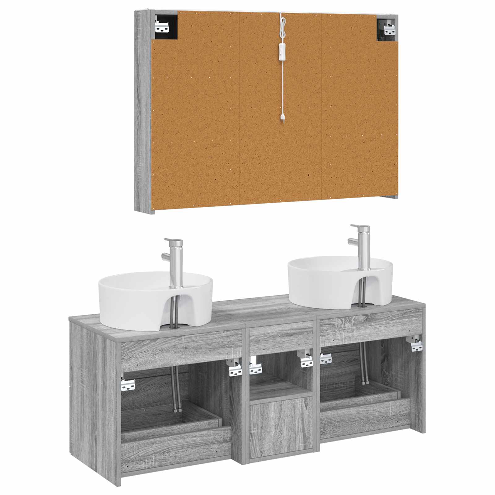 Bathroom Furniture Set 4 Pcs