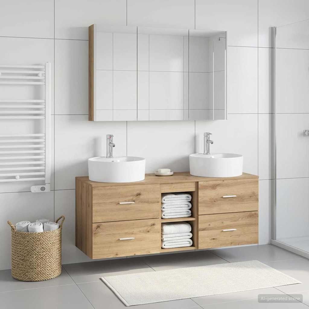 Bathroom Furniture Set 4 Pcs