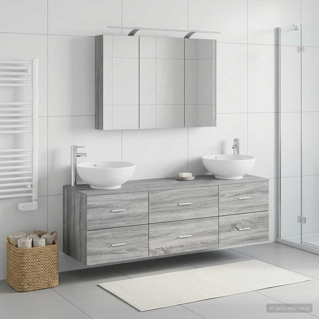 Bathroom Furniture Set 4 Pcs