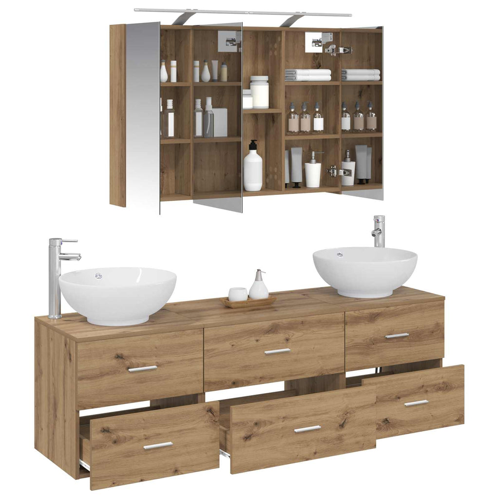 Bathroom Furniture Set 4 Pcs