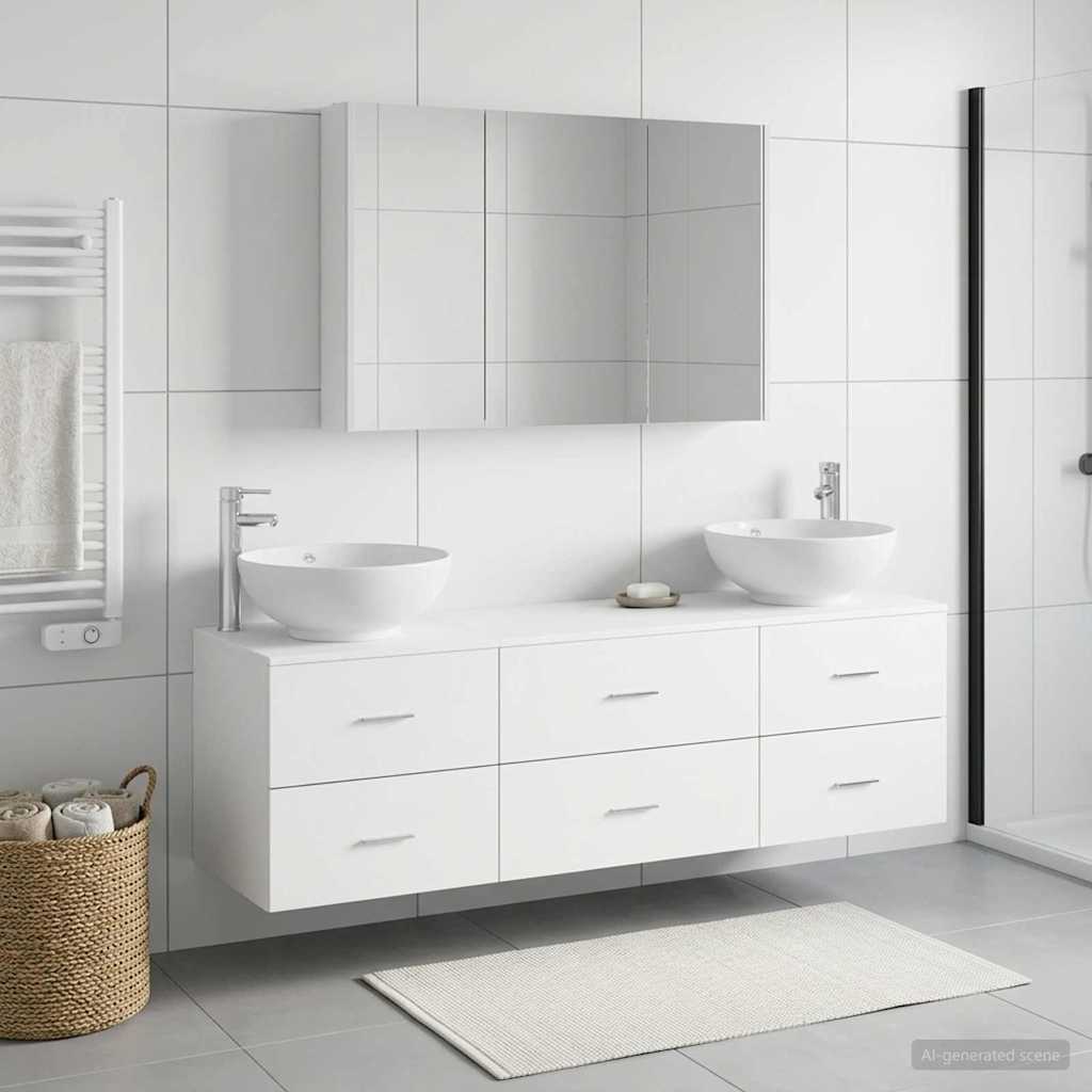 Bathroom Furniture Set 4 Pcs