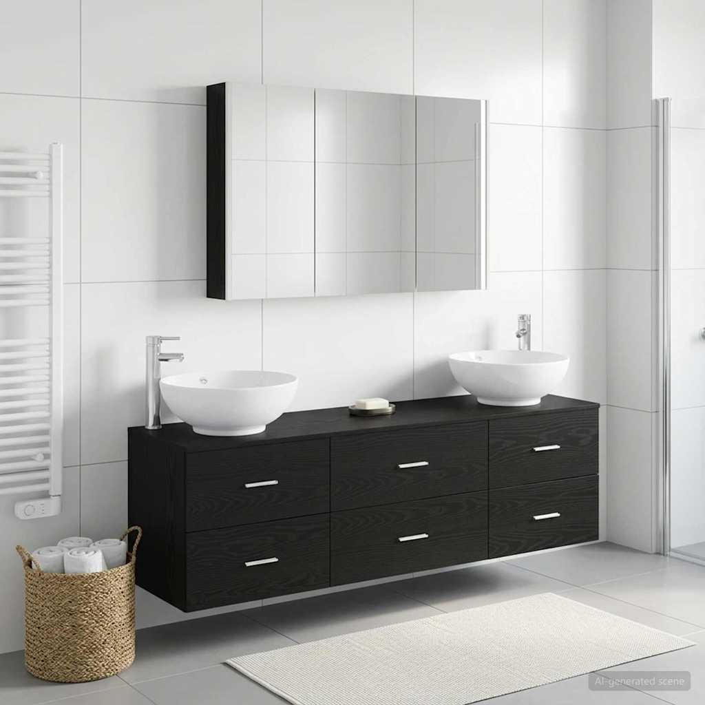 Bathroom Furniture Set 4 Pcs