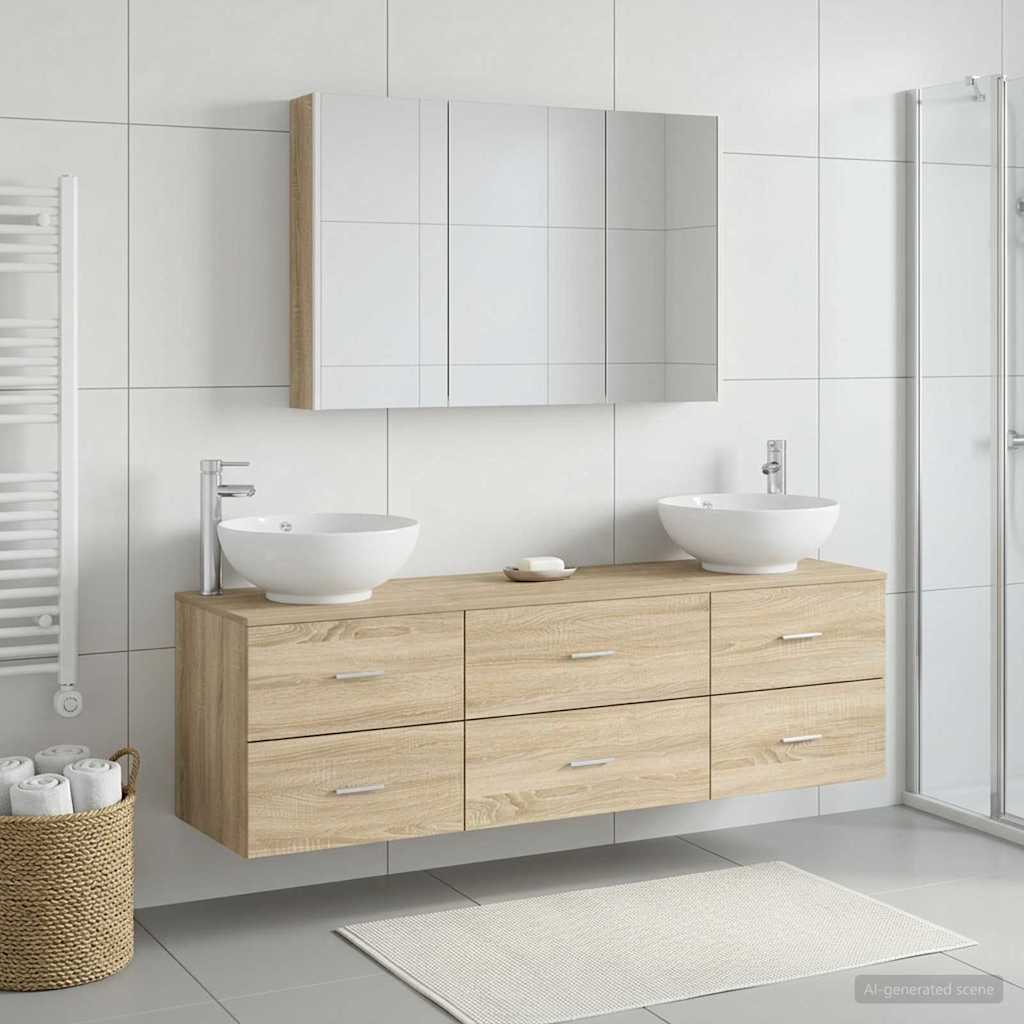 Bathroom Furniture Set 4 Pcs