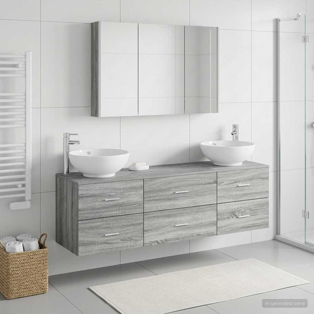 Bathroom Furniture Set 4 Pcs