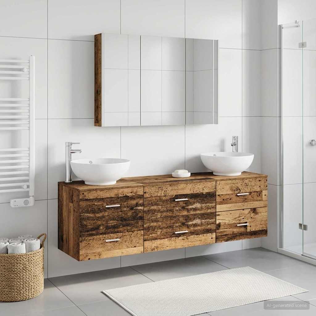 Bathroom Furniture Set 4 Pcs