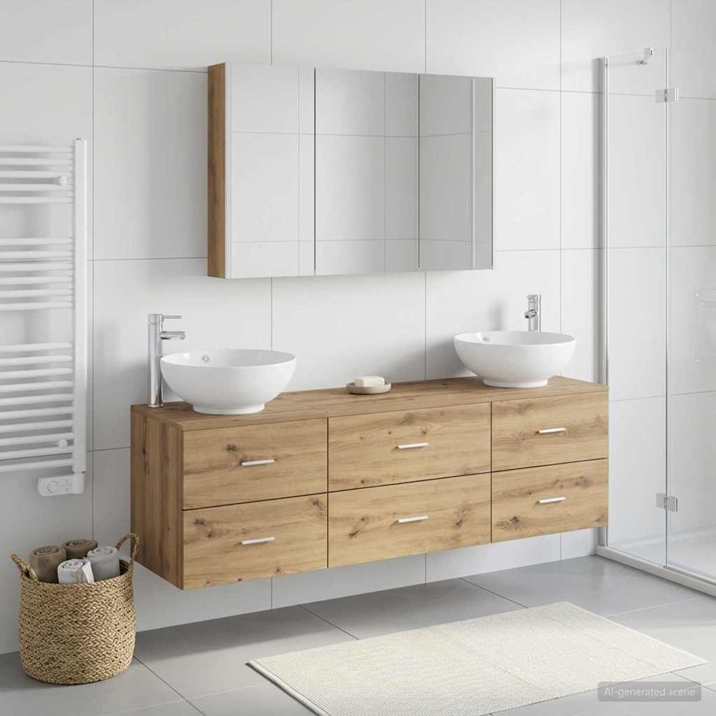 Bathroom Furniture Set 4 Pcs