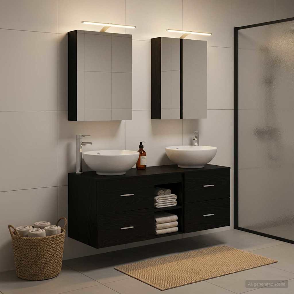 Bathroom Furniture Set 5 Pcs