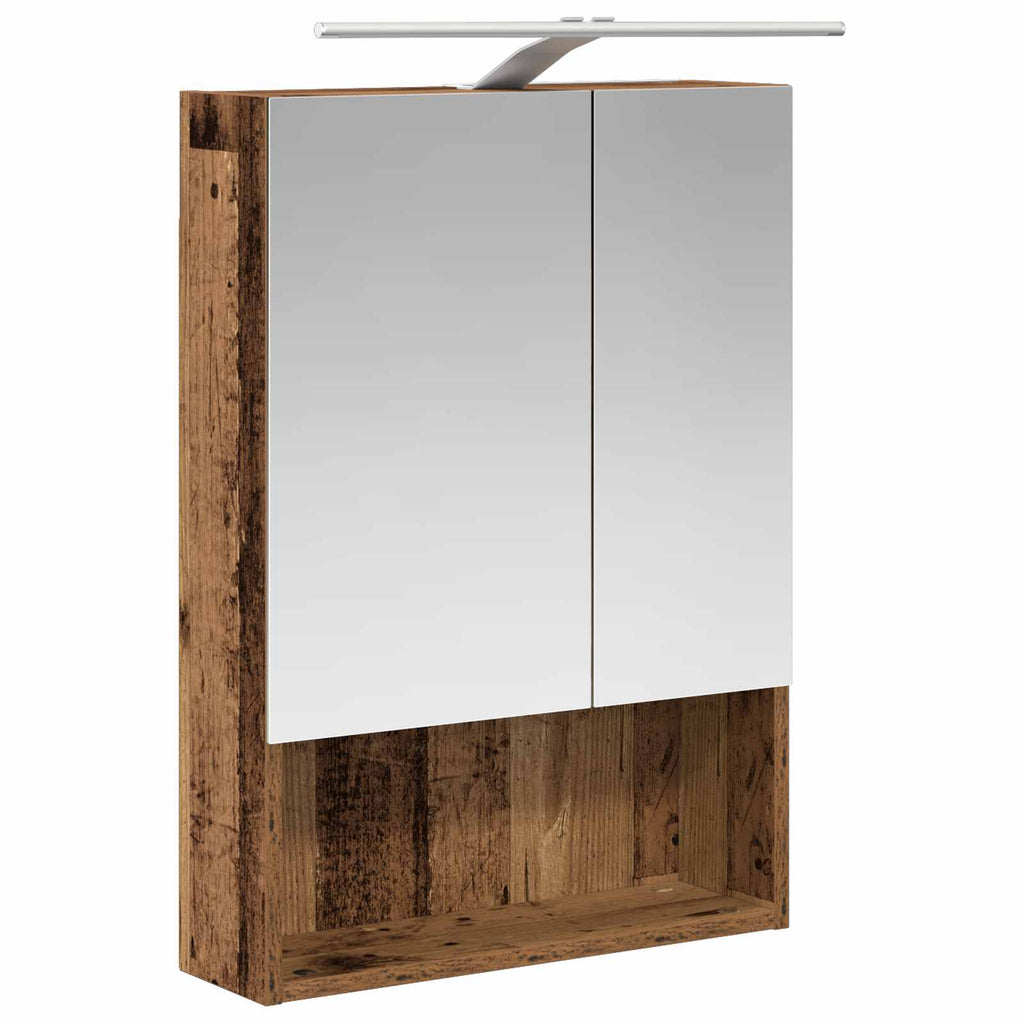 Bathroom Furniture Set 5 Pcs Engineered Wood And Glass