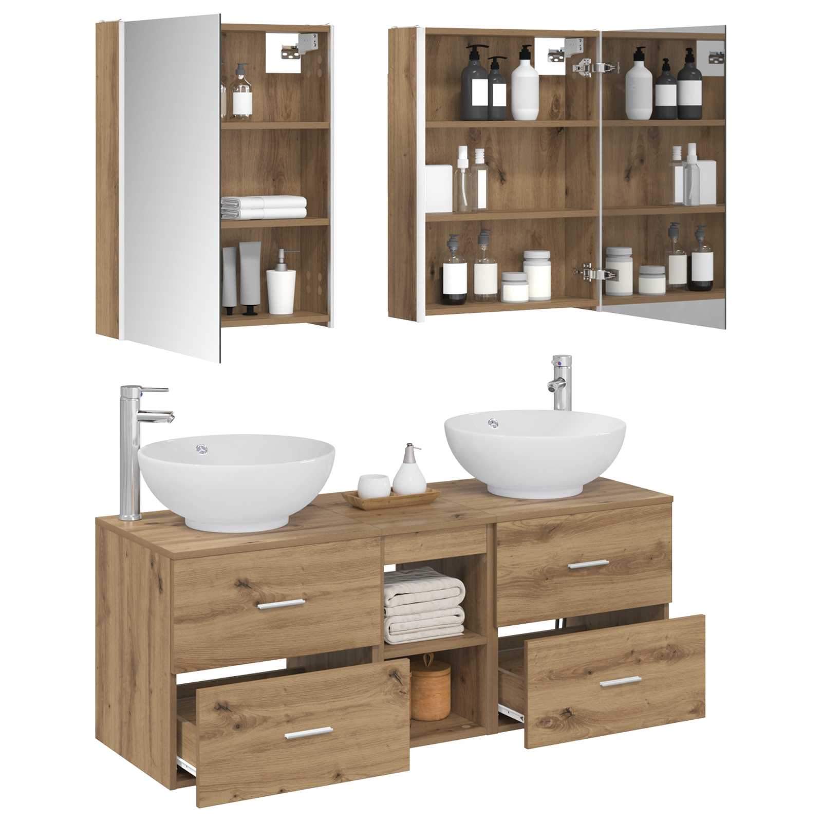 Bathroom Furniture Set 5 Pcs