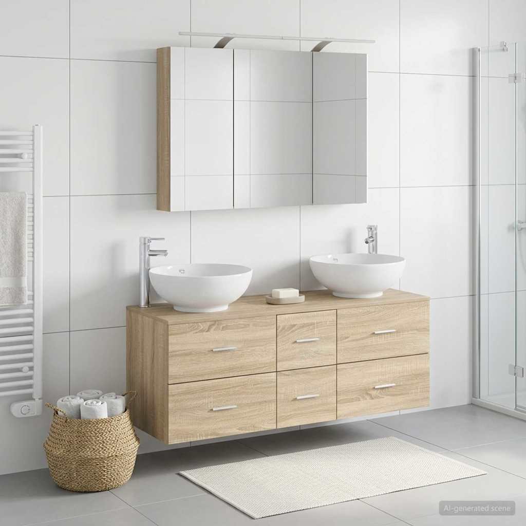 Bathroom Furniture Set 4 Pcs