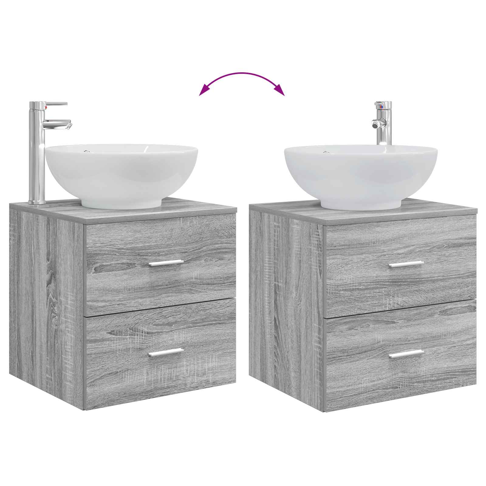 Bathroom Furniture Set 4 Pcs