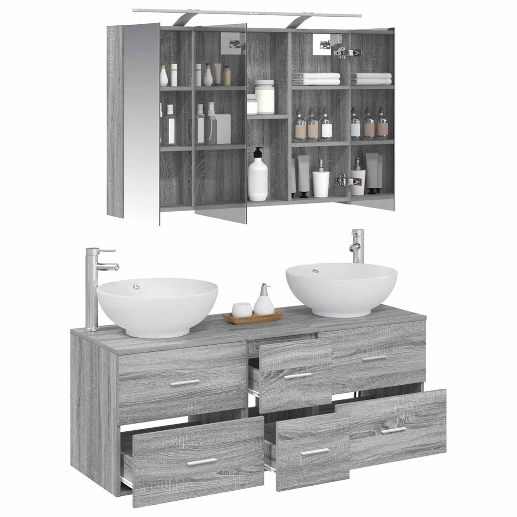 Bathroom Furniture Set 4 Pcs