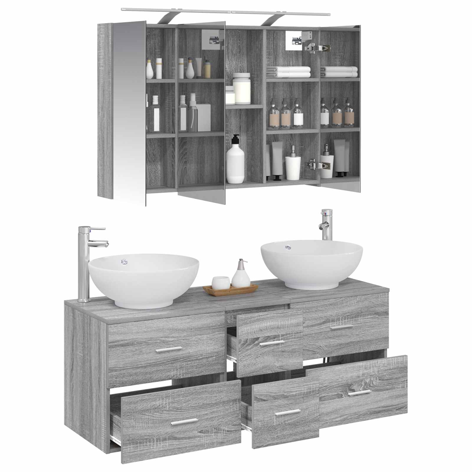 Bathroom Furniture Set 4 Pcs