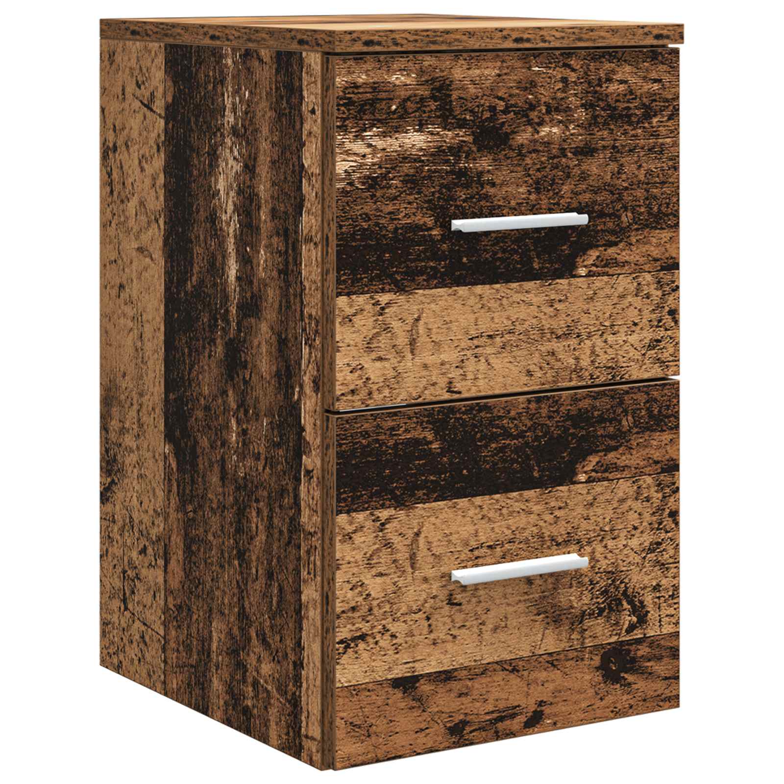 Bathroom Furniture Set 4 Pcs Engineered Wood And Glass