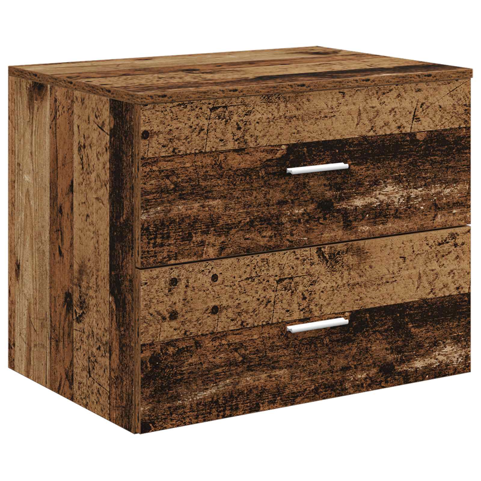 Bathroom Furniture Set 5 Pcs Engineered Wood And Glass