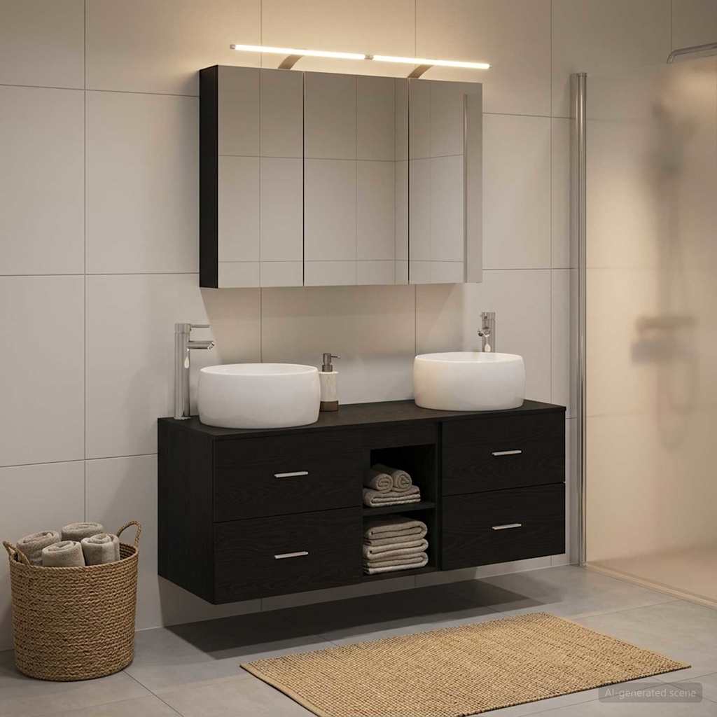 Bathroom Furniture Set 4 Pcs