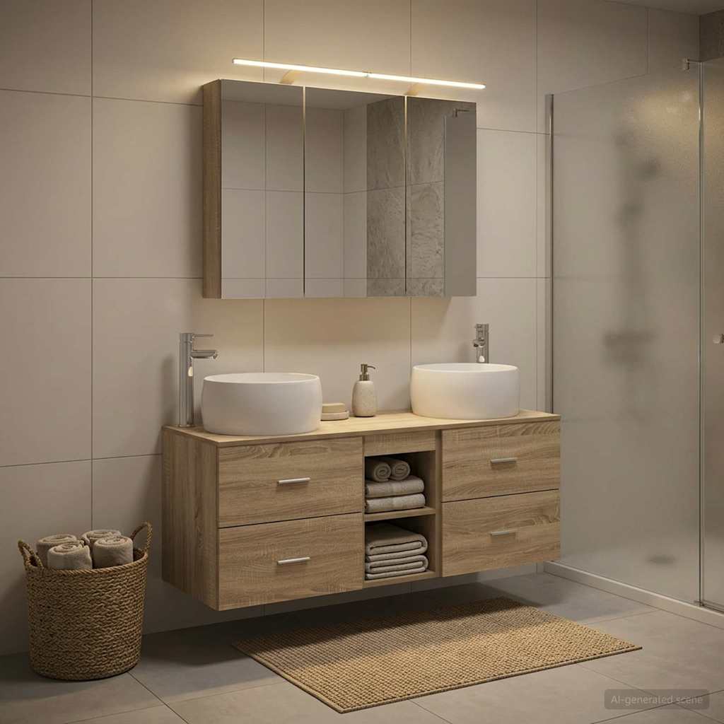 Bathroom Furniture Set 4 Pcs