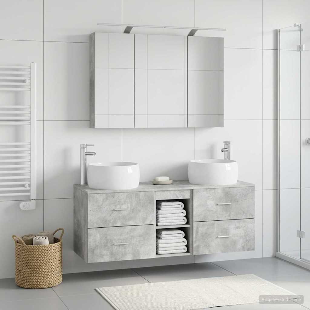 Bathroom Furniture Set 4 Pcs