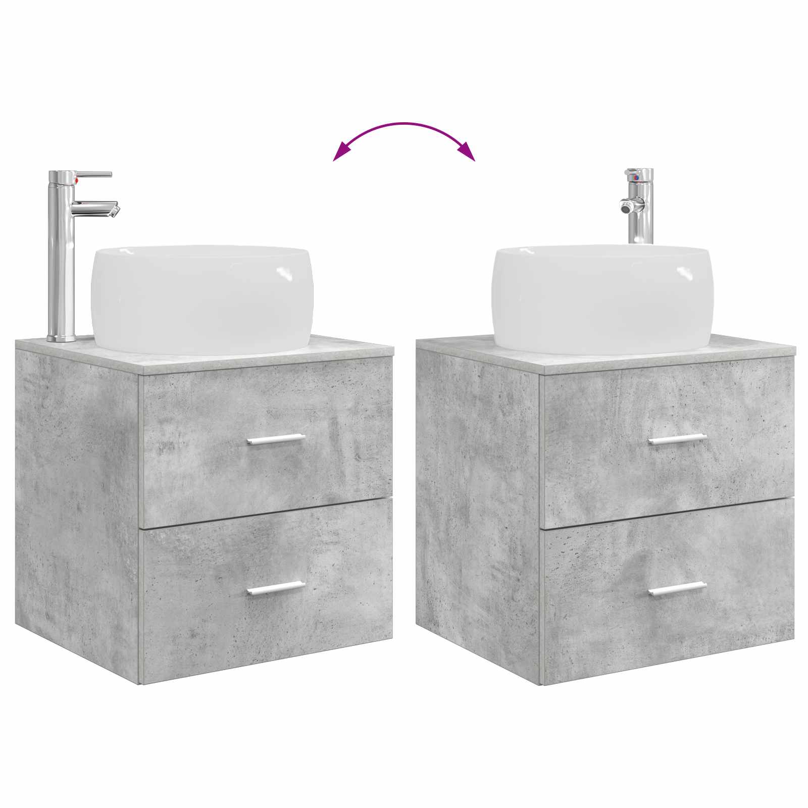 Bathroom Furniture Set 4 Pcs