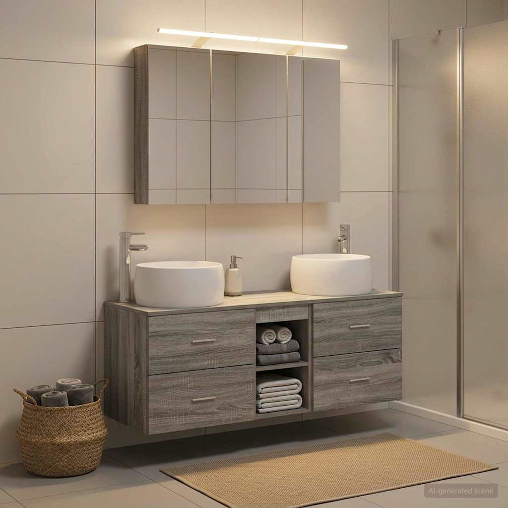 Bathroom Furniture Set 4 Pcs