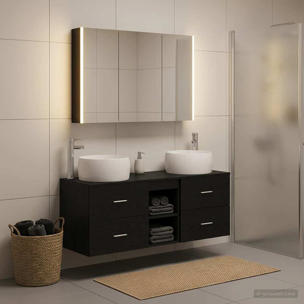 Bathroom Furniture Set 4 Pcs