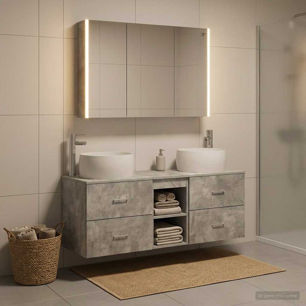Bathroom Furniture Set 4 Pcs