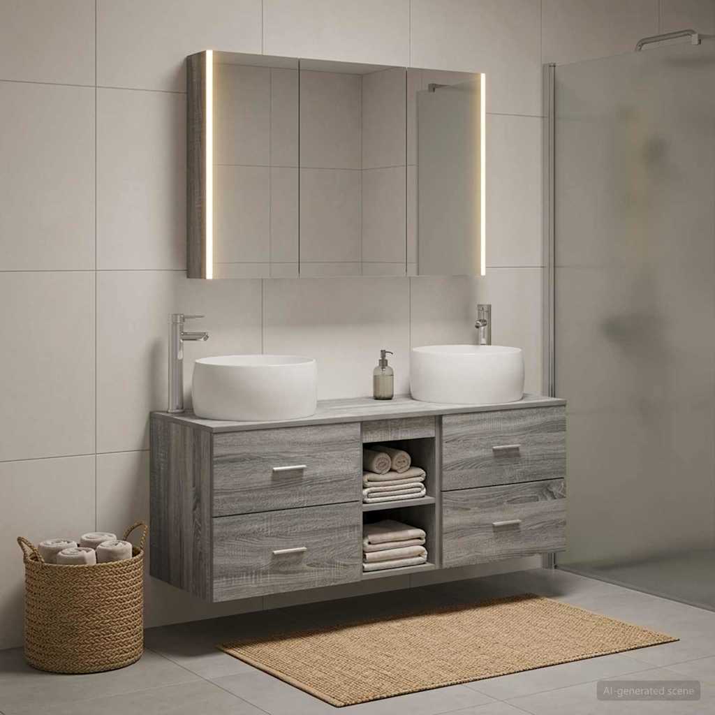 Bathroom Furniture Set 4 Pcs