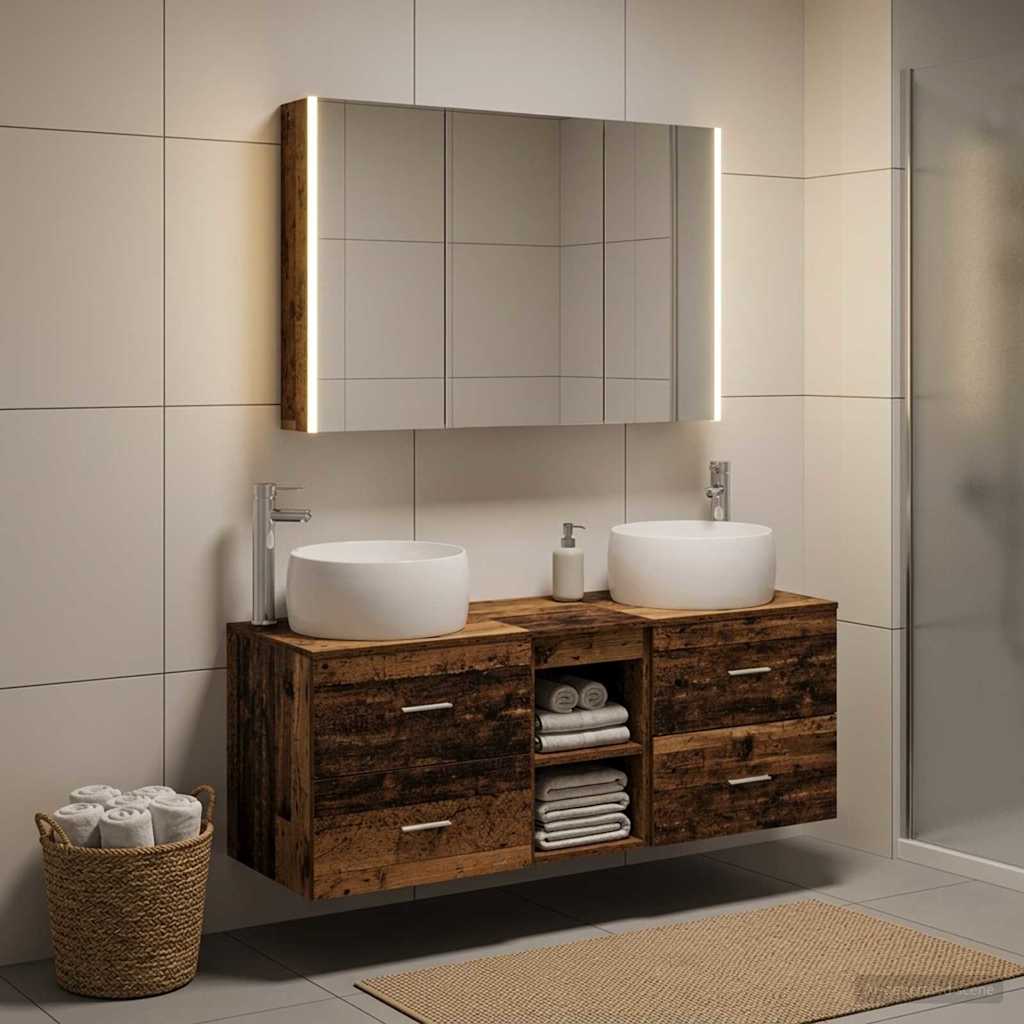 Bathroom Furniture Set 4 Pcs