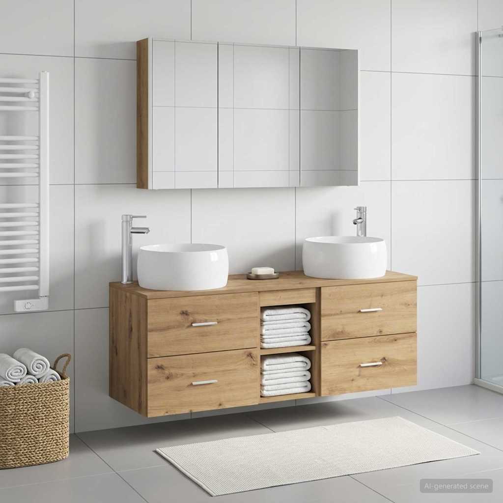 Bathroom Furniture Set 4 Pcs