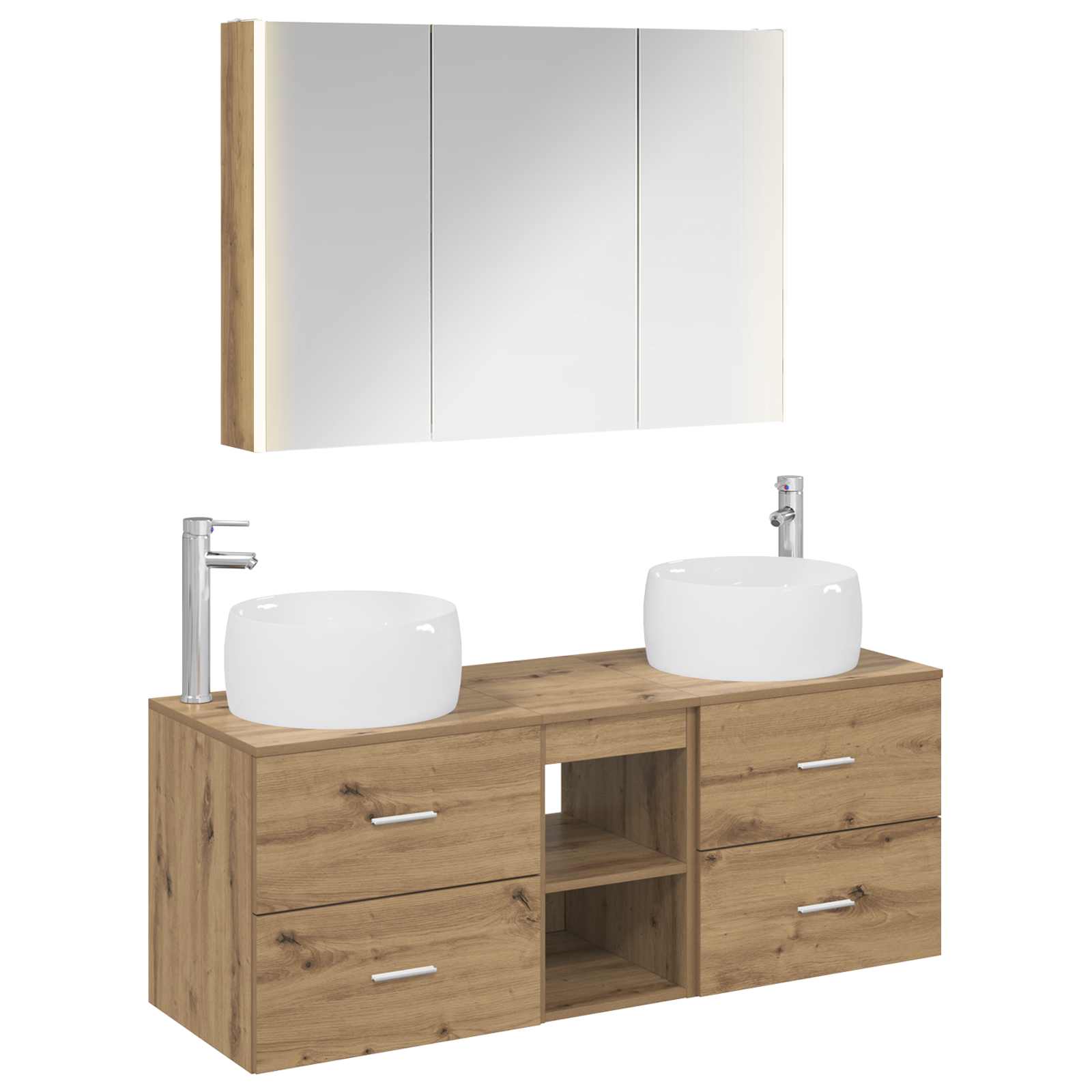 Bathroom Furniture Set 4 Pcs
