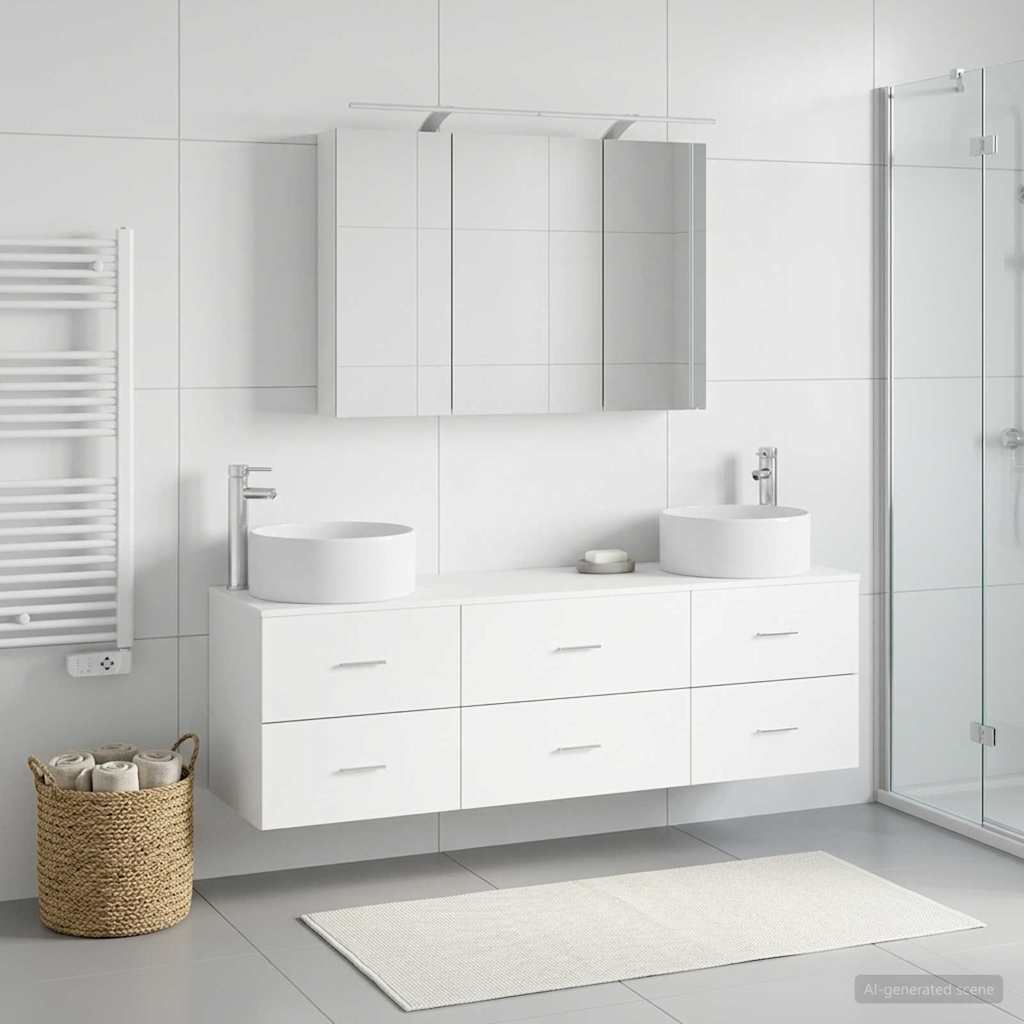 Bathroom Furniture Set 4 Pcs