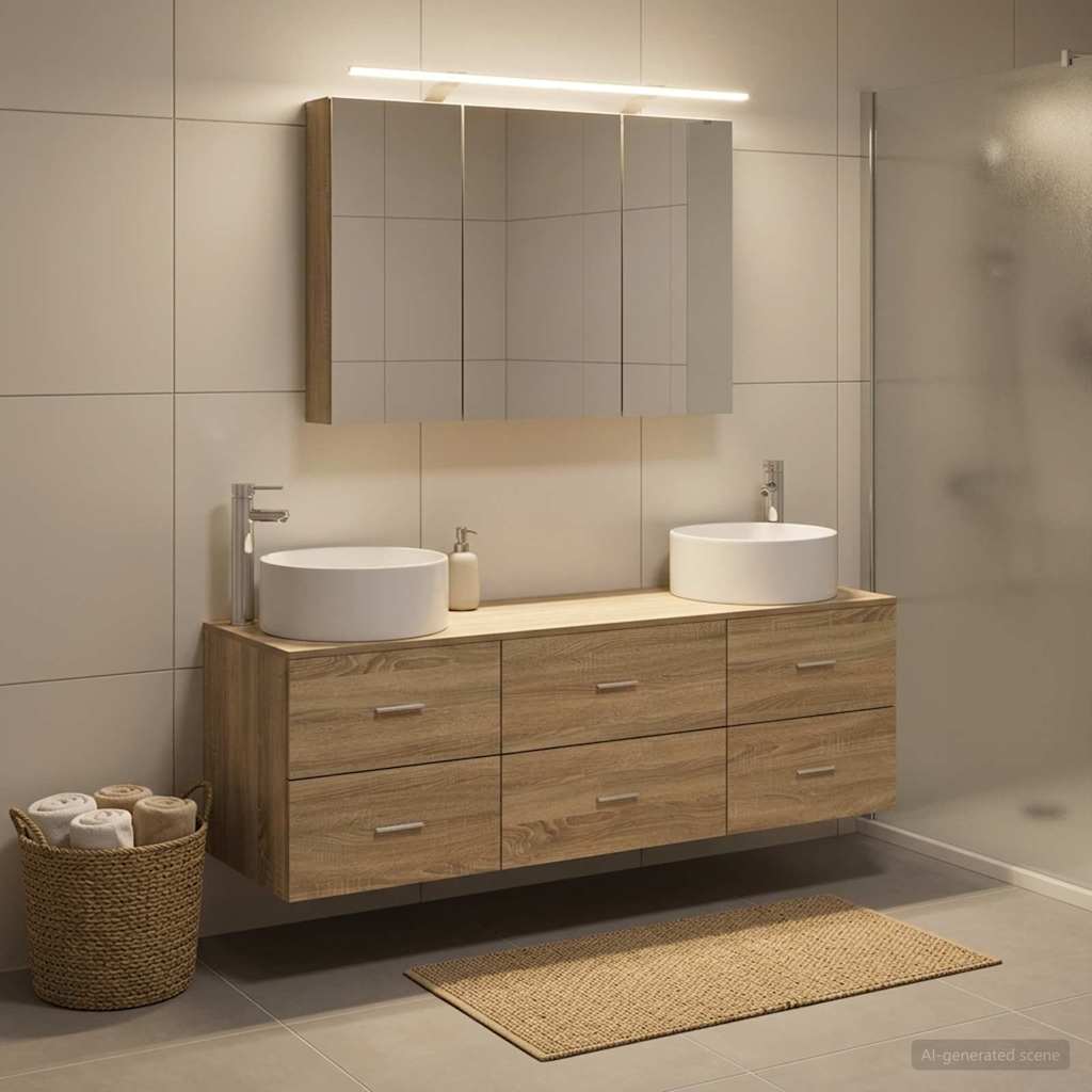 Bathroom Furniture Set 4 Pcs