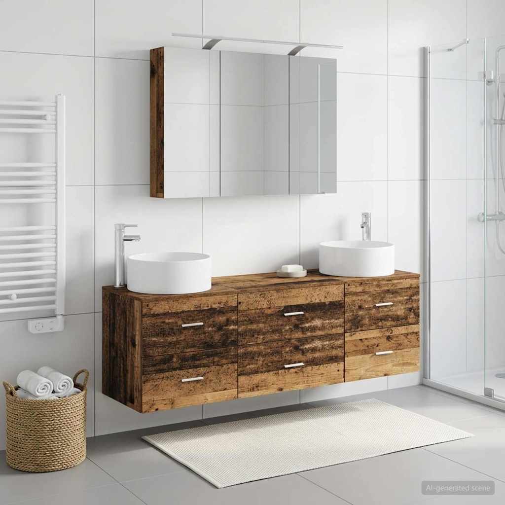Bathroom Furniture Set 4 Pcs