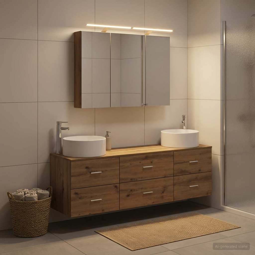 Bathroom Furniture Set 4 Pcs