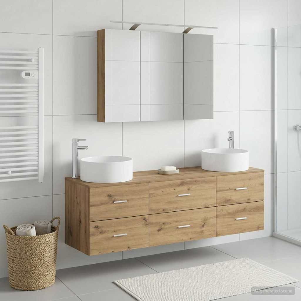 Bathroom Furniture Set 4 Pcs