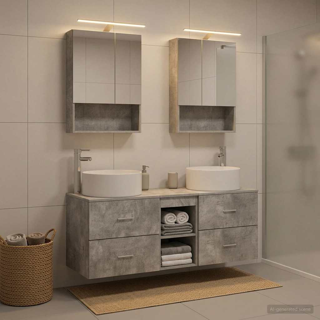 Bathroom Furniture Set 5 Pcs