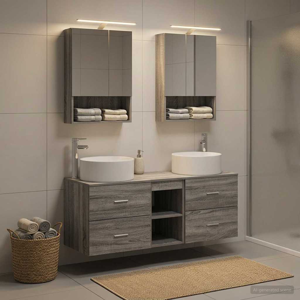 Bathroom Furniture Set 5 Pcs