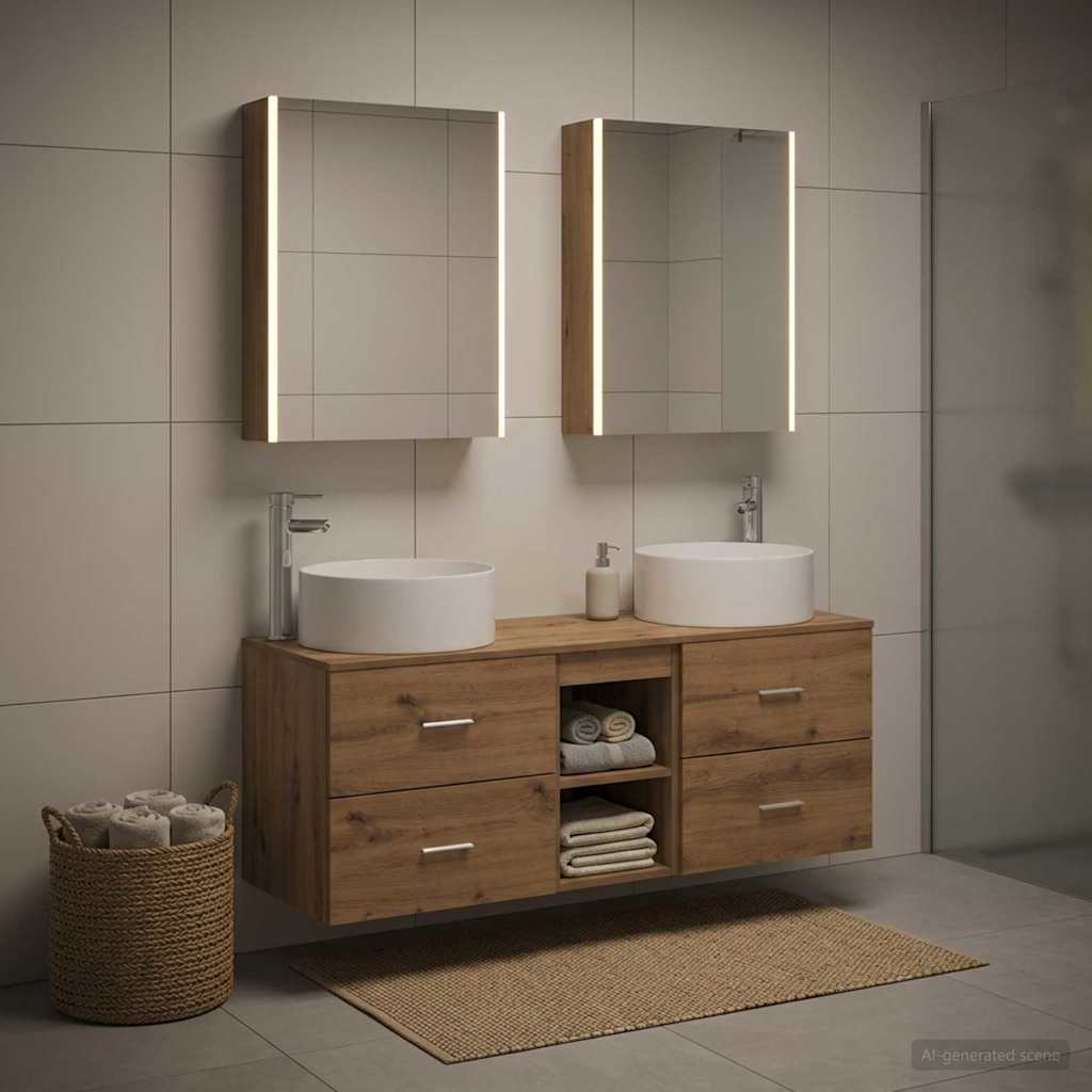 Bathroom Furniture Set 5 Pcs
