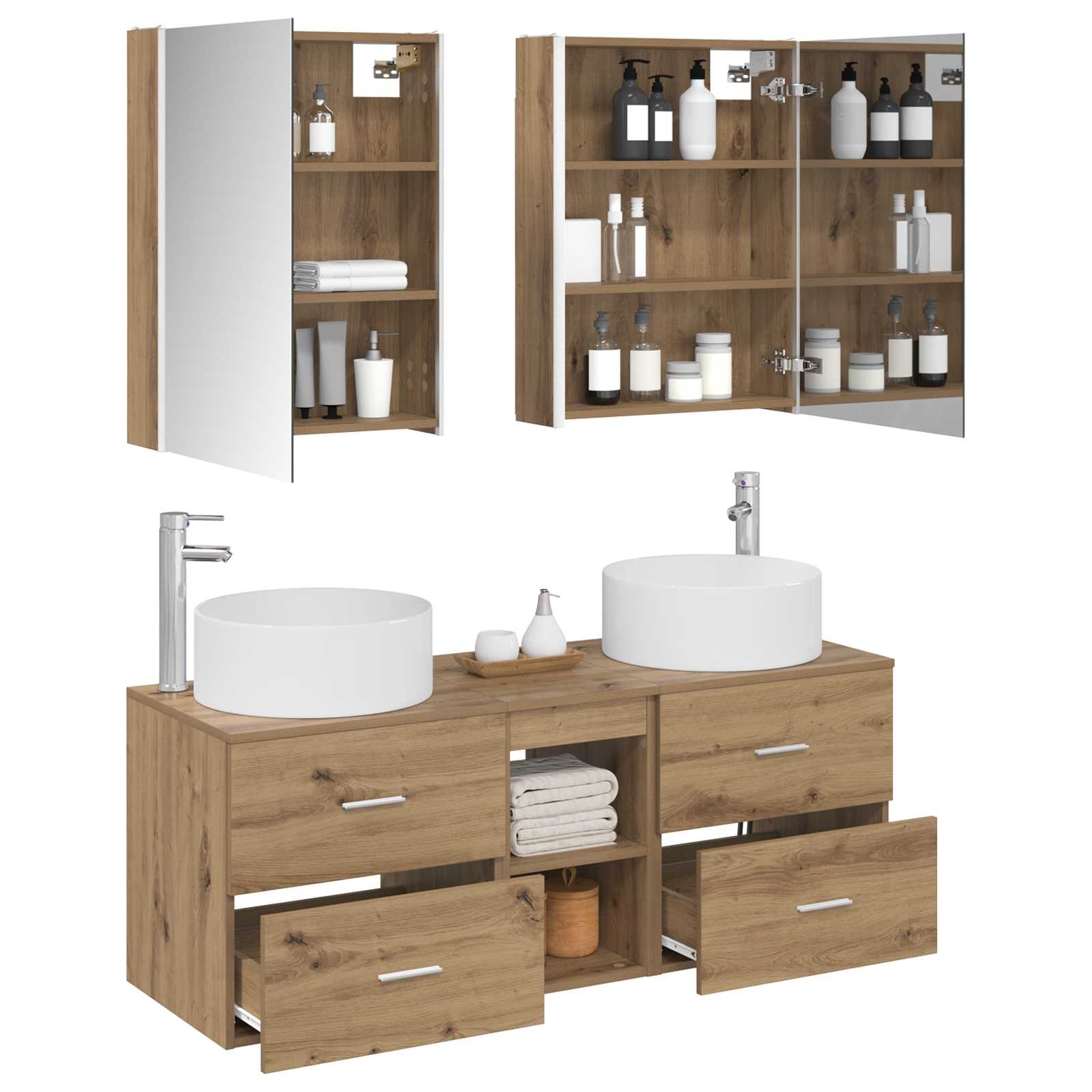 Bathroom Furniture Set 5 Pcs