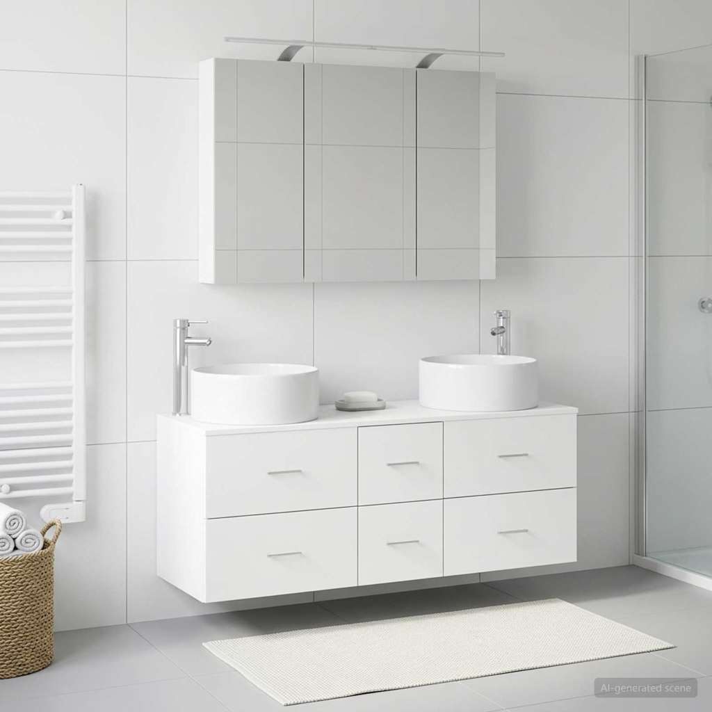 Bathroom Furniture Set 4 Pcs