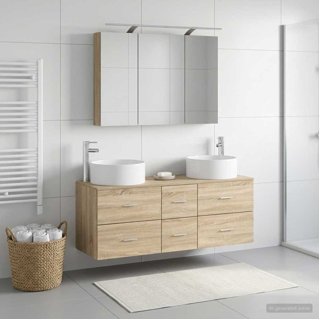 Bathroom Furniture Set 4 Pcs