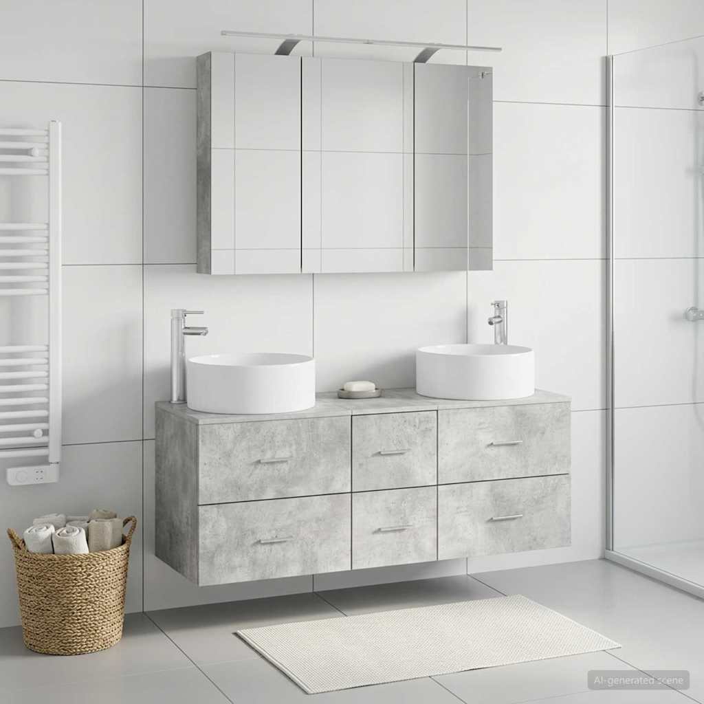 Bathroom Furniture Set 4 Pcs