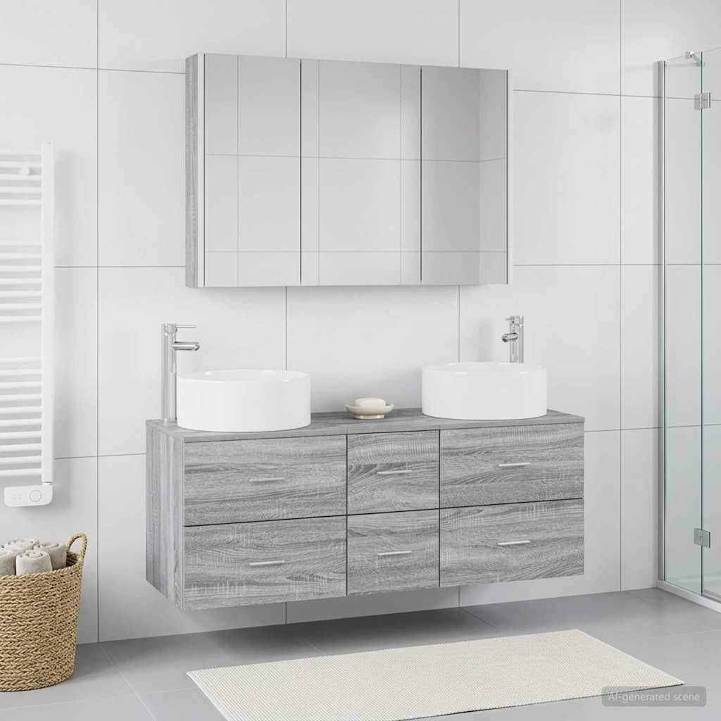 Bathroom Furniture Set 4 Pcs