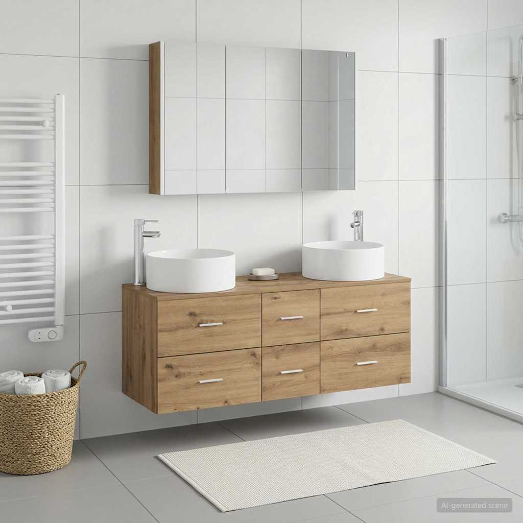 Bathroom Furniture Set 4 Pcs