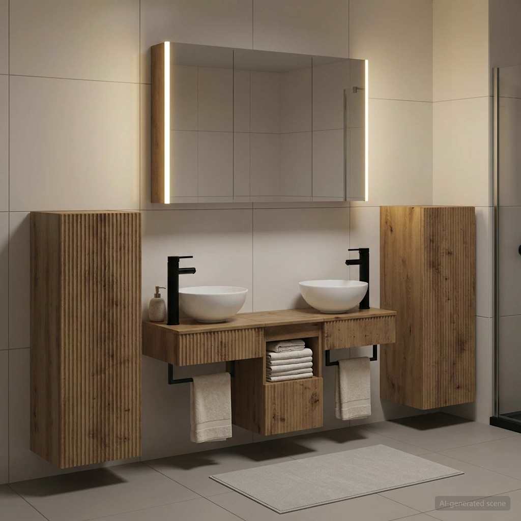 Bathroom Furniture Set 6 Pcs