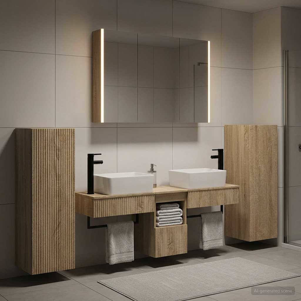 Bathroom Furniture Set 6 Pcs